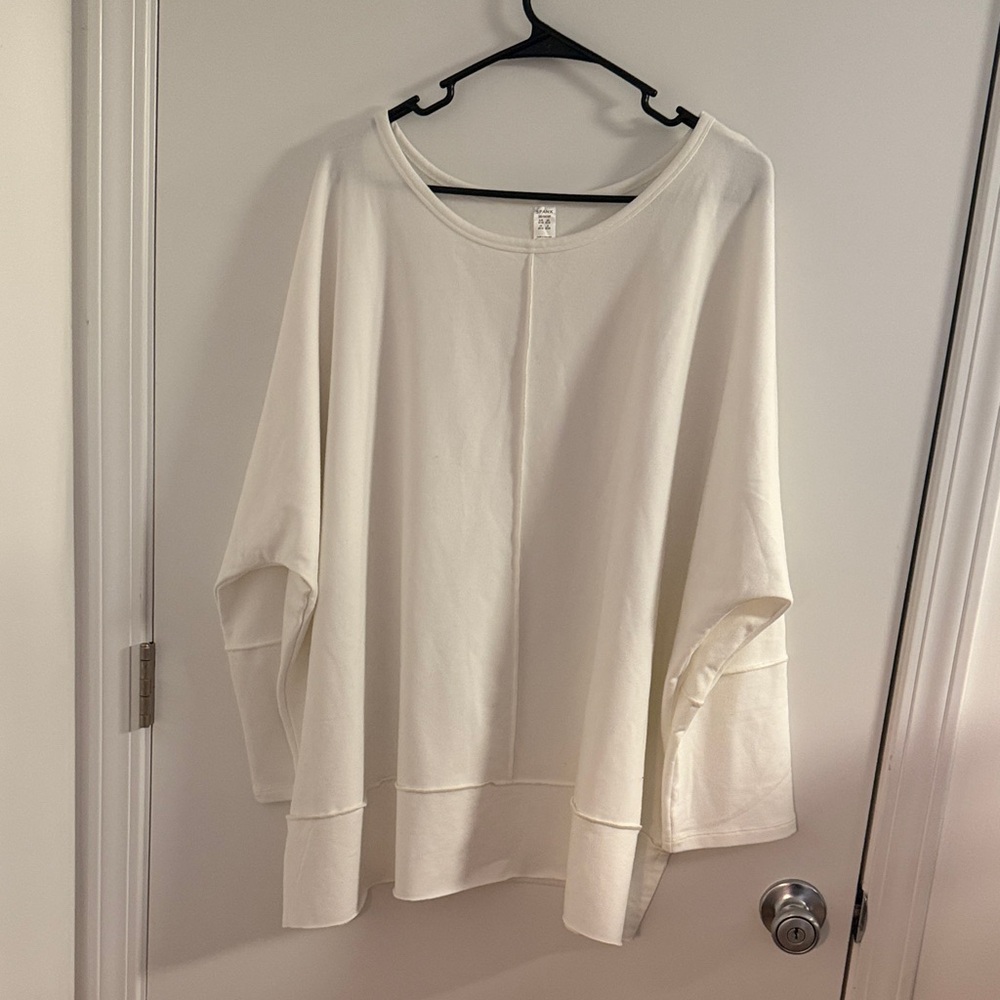 SPANX Perfect Length Top with 3/4 Sleeves Dolman, Powder, 3X